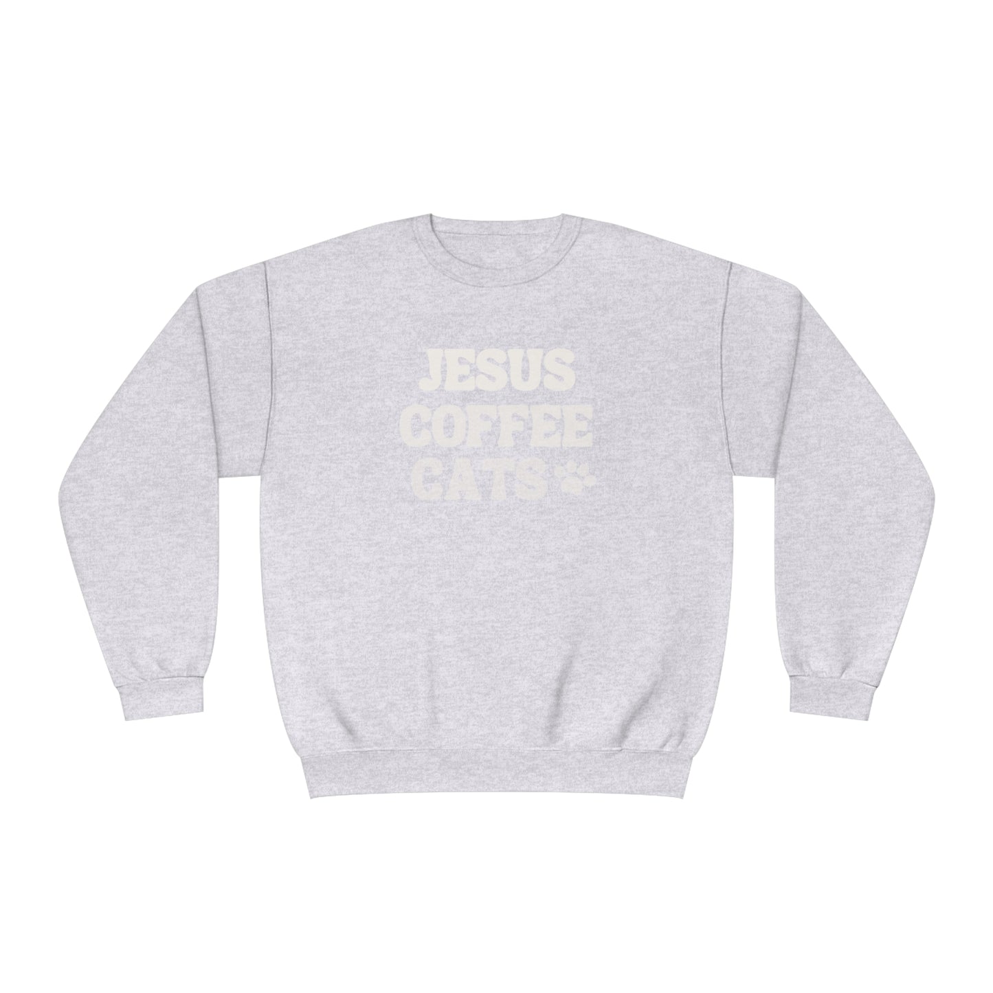 Jesus Coffee Cats Crewneck Sweatshirt