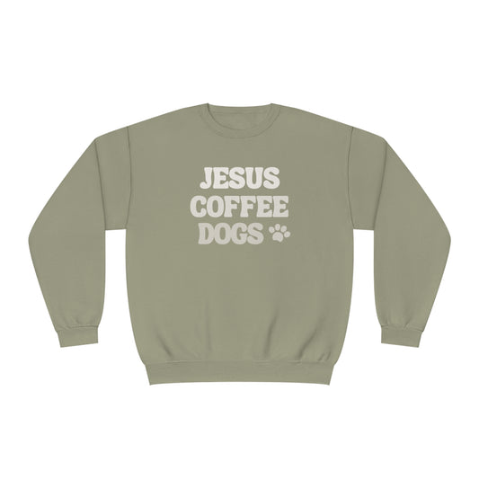 Jesus Coffee Dogs Crewneck Sweatshirt