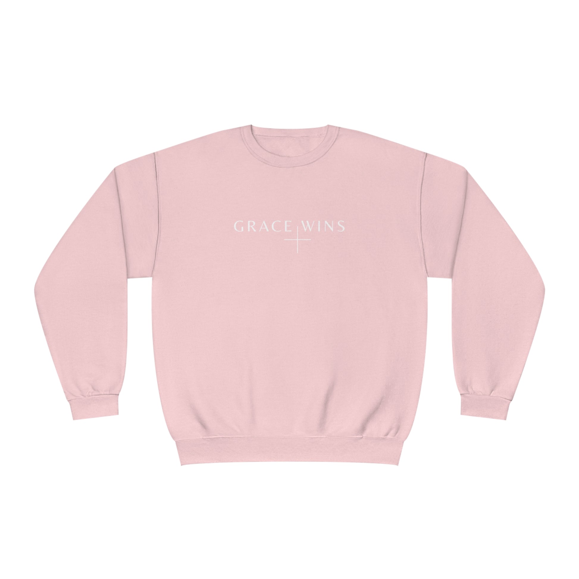 Grace Wins Crewneck Sweatshirt - Light Pink