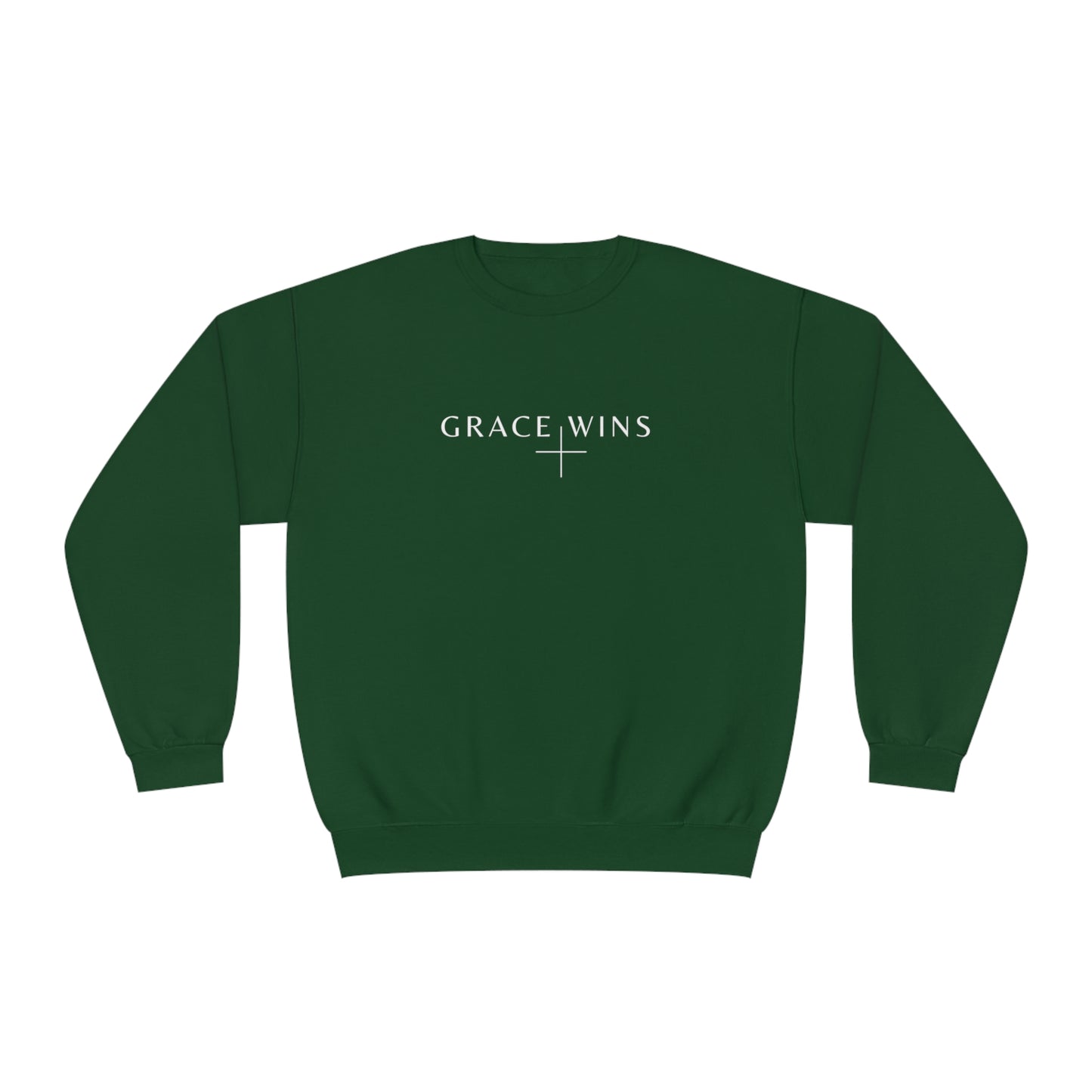 Grace Wins Crewneck Sweatshirt - Forest Green