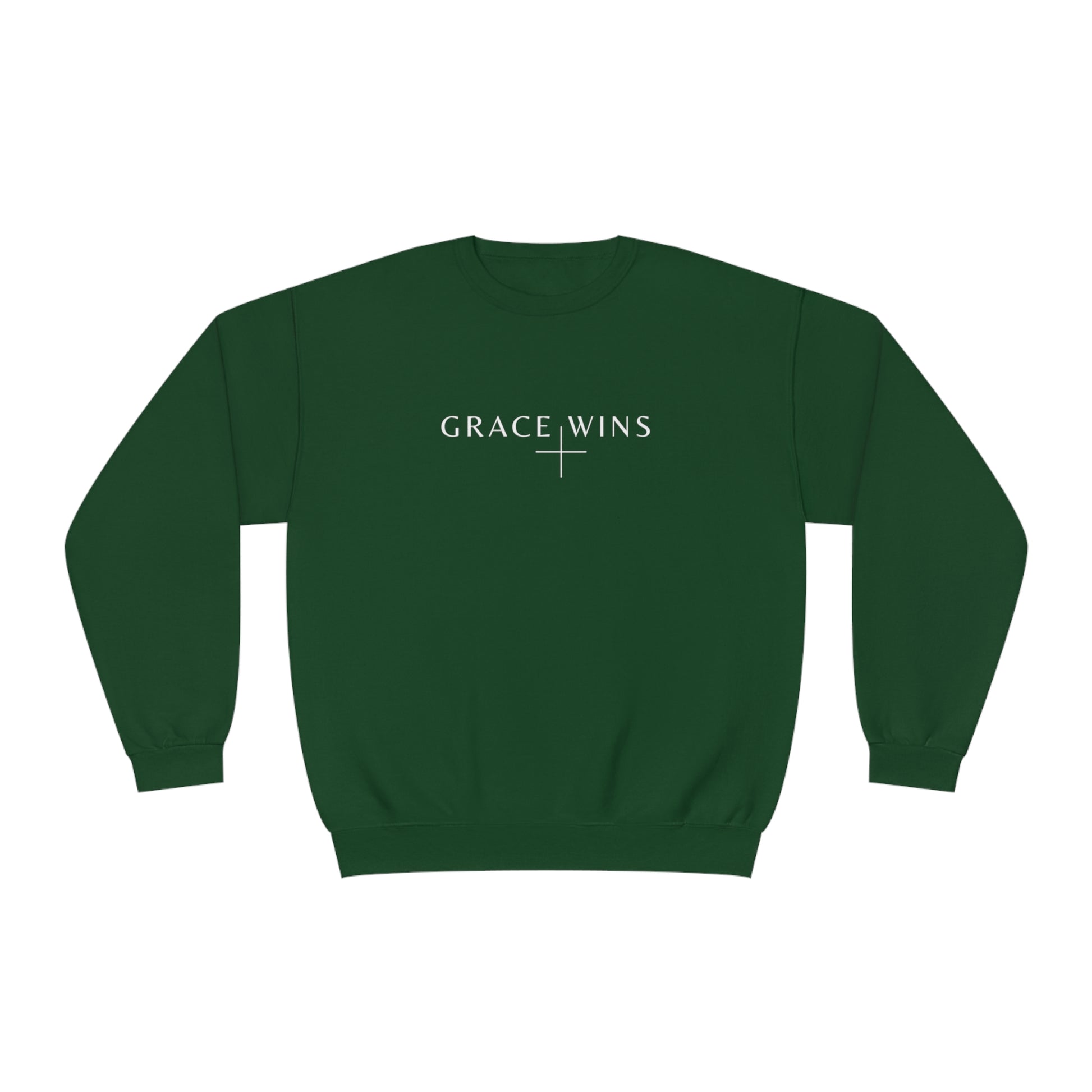 Grace Wins Crewneck Sweatshirt - Forest Green