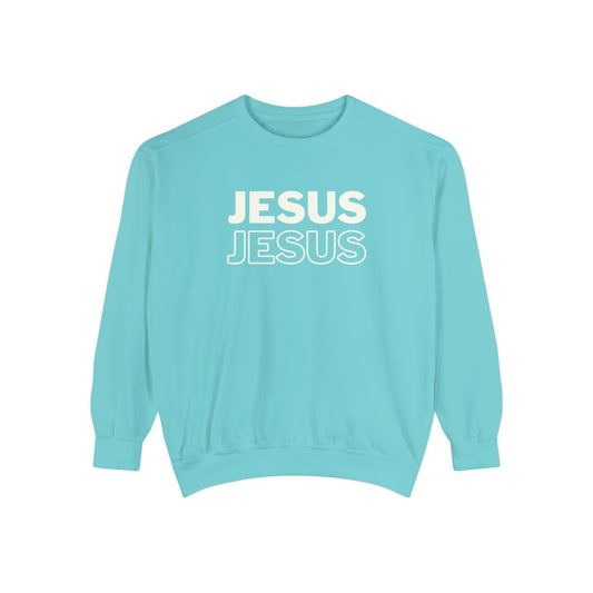 Jesus Jesus Crewneck Sweatshirt - Chalky Mint