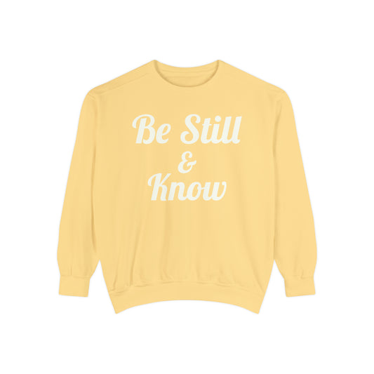 Be Still & Know Crewneck Sweatshirt - Butter